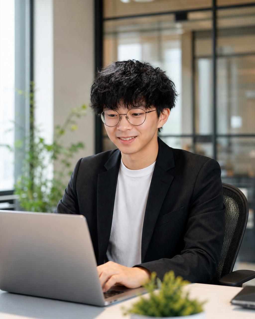 HIMX 團隊成員在工作室專注地工作